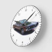 Ranchero clock ronde klok (Hoek)