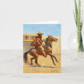 Ranchero of Old California door Maynard Dixon Bedankkaart (Voorkant)