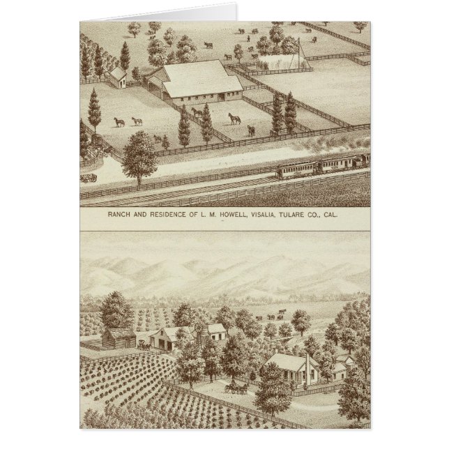 Ranches, Visalia, Cal (Devant)