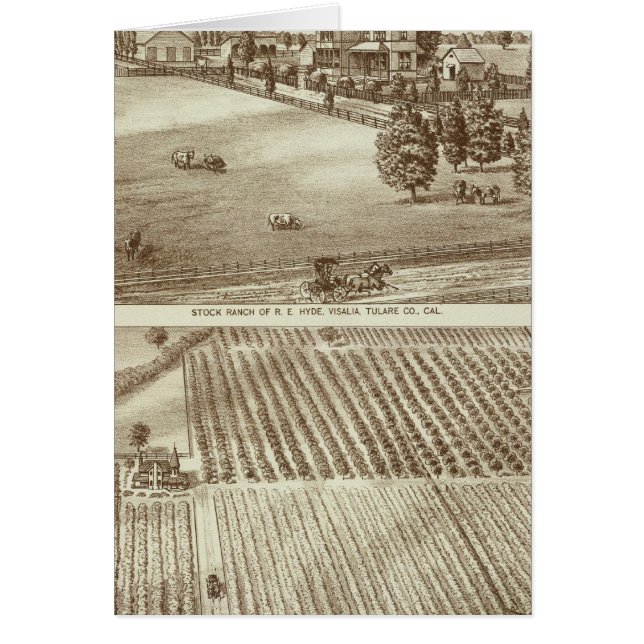 Ranches, Visalia, Tulare, Cal (Devant)