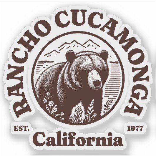 Rancho Cucamonga California Sticker (Voorkant)