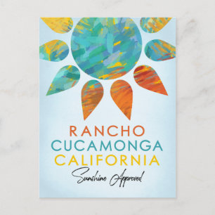 Rancho Cucamonga California Sunshine Travel Briefkaart