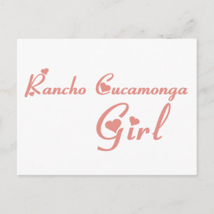 Rancho Cucamonga Girl-T-shirts Briefkaart