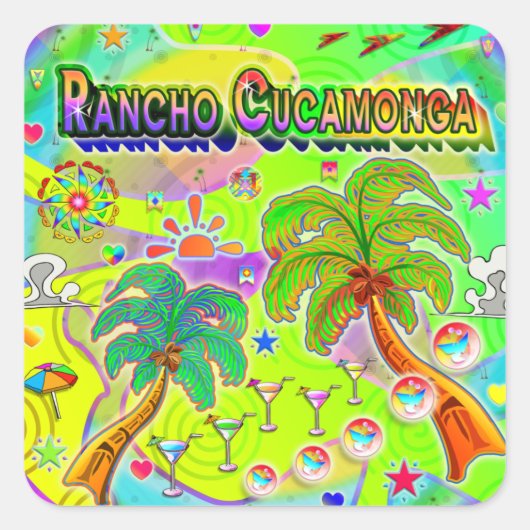 Rancho Cucamonga Mind Focus Sticker (Voorkant)