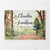 Rancho Palos Verdes | Boho Bruiloft Drieluik Uitnodiging (Cover)