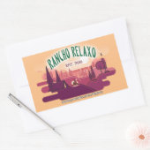 Rancho Relaxo Herfst Logo Rechthoekige Sticker (Envelop)