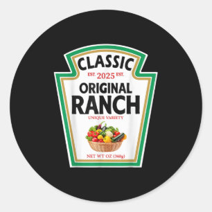 Ranchsaus Groene Saladedressing Condiment Doe-het- Ronde Sticker