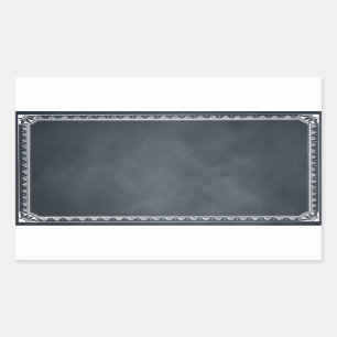  rand blanco Blackboard rechthoek Sticker