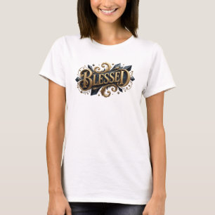 Rand BLESSED Ontwerper Grafisch T-shirt