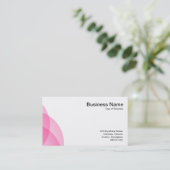 Rand cirkels - Roze Visitekaartje (Staand voorkant)