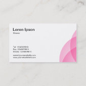 Rand cirkels - Roze Visitekaartje (Achterkant)