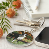 Rand Collie Autumn Standing Sleutelhanger (Voorkant Rechts)