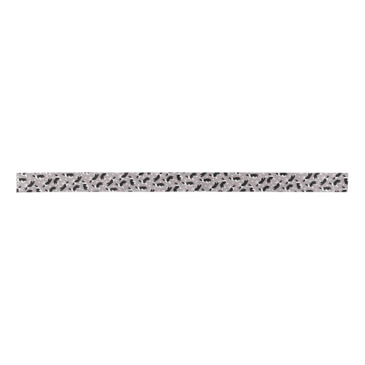Rand Collie en Paw Print Satin Ribbon Lint (Voorkant)