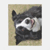 Rand collie fleece deken (Voorkant)