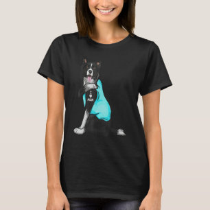 Rand collie I Love Mam Tattoo Apparel Dog mama T-shirt