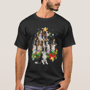 Rand Collie Kerstboom X-Mas Decorations Fun T-shirt