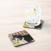 Rand Collie Panting 1 Bier Onderzetter (Rechterzijde)