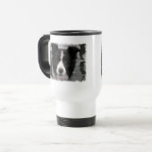 Rand Collie Travel Mug Reisbeker (Voorkant links)