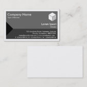 Rand driehoek - Grijze schaduwen Visitekaartje (Voorkant / Achterkant)