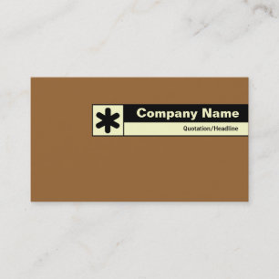 Rand geëtiketteerd - Bruin 996633 Visitekaartje