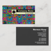 Rand geëtiketteerd - Fractal Abstract 19111a Visitekaartje (Voorkant / Achterkant)