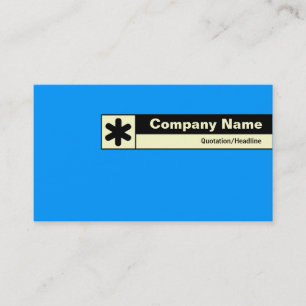 Rand gelabeld - Blauw 0099FF Visitekaartje