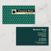 Rand gelabeld - Groen Star Wheel Visitekaartje (Voorkant / Achterkant)