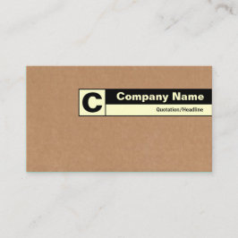 Rand gelabeld Monogram - Kartonnen doos Visitekaartje