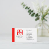 Rand (Logo) - rood Visitekaartje (Staand voorkant)