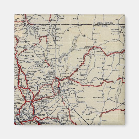 Rand McNally Junior Road Map California en Nevada Magneet (Voorkant)