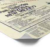 Rand McNally Officiële Auto Trails 1925 Poster (Hoek)