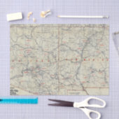 Rand McNally Officiële Auto Trails 1925 Tissuepapier (Craft)