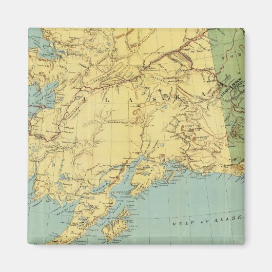 Rand McNally's kaart van Alaska Magneet (Voorkant)