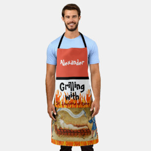 Rand met St. Lawrence All-Over Print Apron Schort