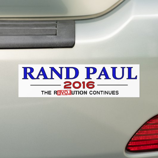 Rand Paul 2016 Bumpersticker (Op auto)