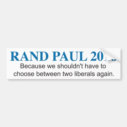 Rand Paul 2016 Bumpersticker (Voorkant)