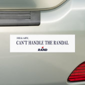 Rand Paul beats Hillary 2016 Bumpersticker (Op auto)