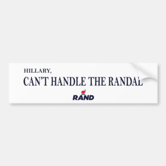 Rand Paul beats Hillary 2016 Bumpersticker