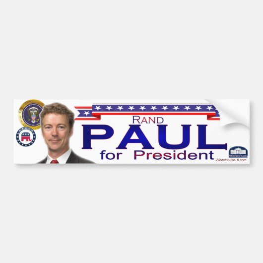 Rand Paul voor President Bumpersticker (Voorkant)