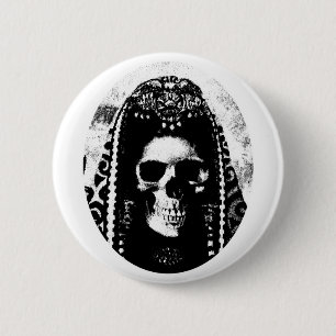 Rand Reaper Skull Design Ronde Button 5,7 Cm