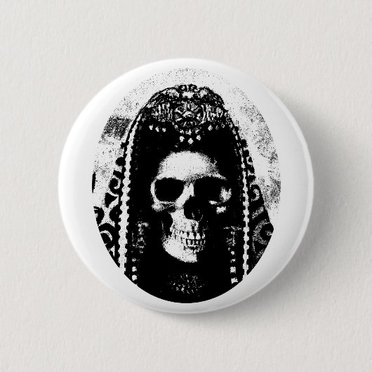 Rand Reaper Skull Design Ronde Button 5,7 Cm (Voorkant)