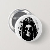 Rand Reaper Skull Design Ronde Button 5,7 Cm (Voorkant /achterkant)