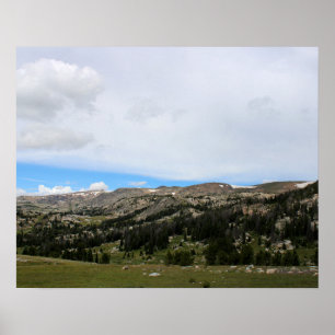 Rand van de Absaroka-Beartooth Mountains 16x20 Poster