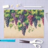 Rand van de druivenstok op perkament Decoupage Tissuepapier (Craft)