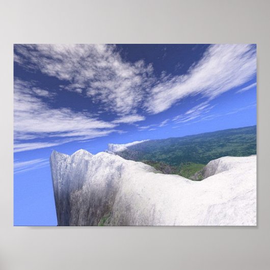 rand van de wereld poster (Voorkant)