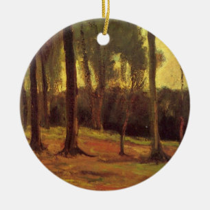 Rand van een hout van Vincent van Gogh Keramisch Ornament
