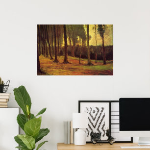 Rand van een hout van Vincent van Gogh Poster