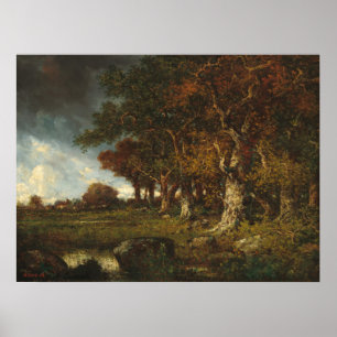 Rand van het bos - Diaz de la Peña Fine Art Poster