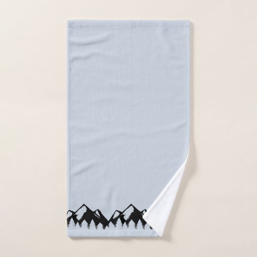Rand van het bos en de bergen bad handdoek (Handdoek)