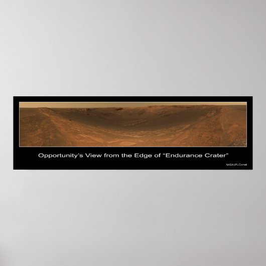 Rand van het Uitzicht van de Rover van de Enduranc Poster (Voorkant)